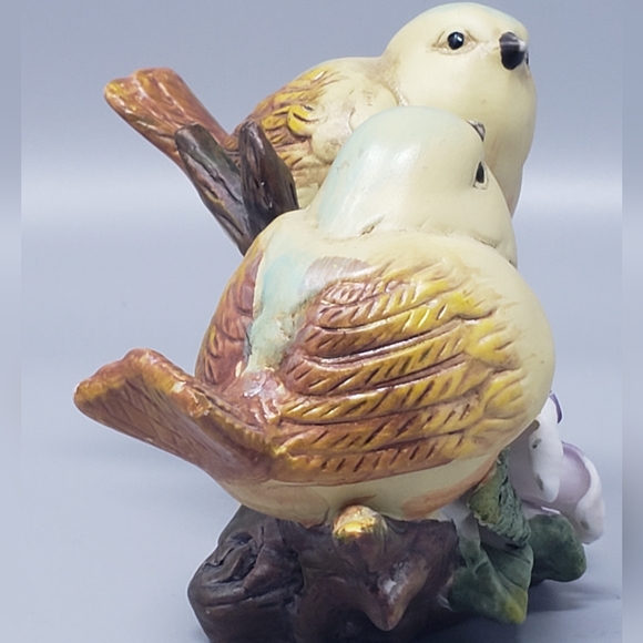 Vintage Yellow Birds On Tree Branch Figurine - Picture 2 of 13